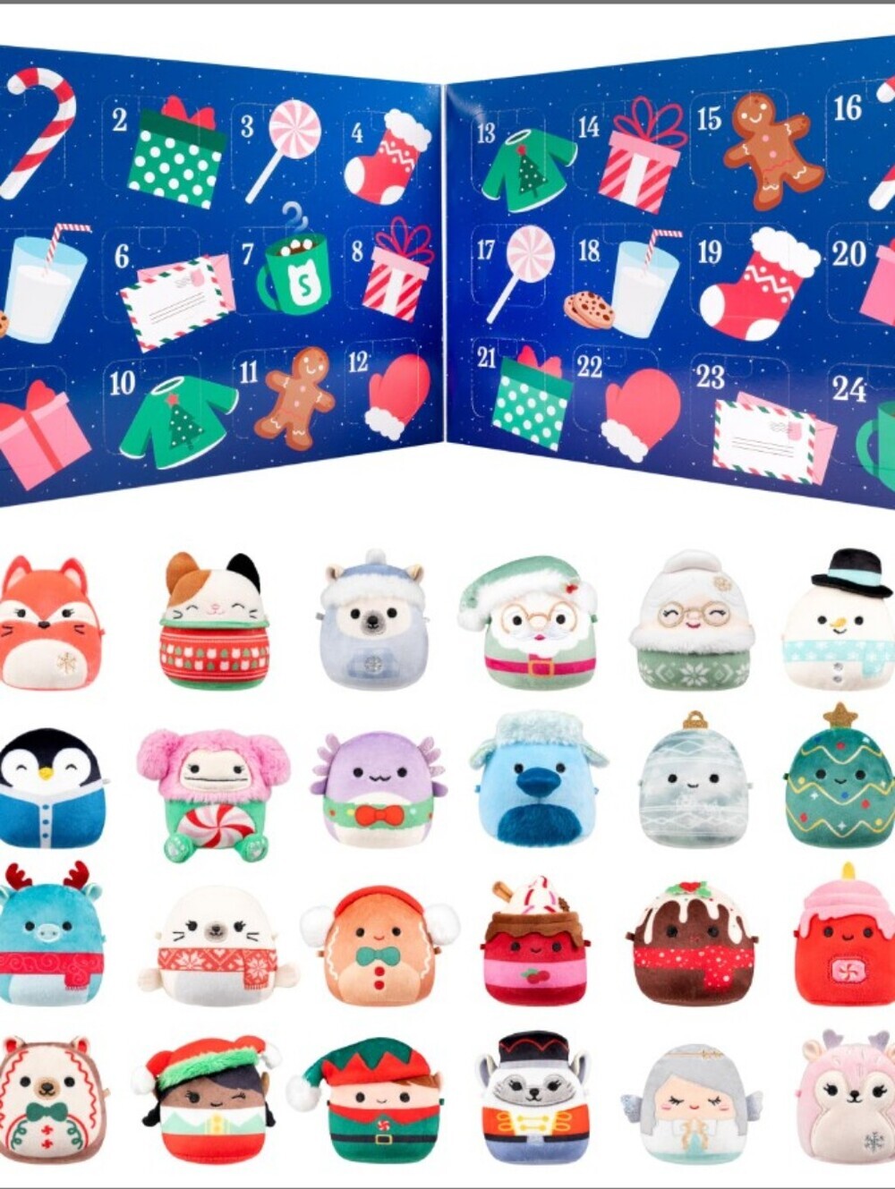 Squishmallows Original 24-Day Micromallows Holiday Plush Advent Calendar NIB - Picture 2 of 7
